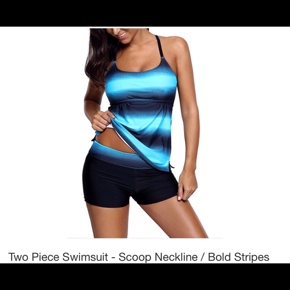 Ombré Two Pieced Tankini Set